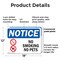 Signmission No Smoking No Pets OSHA Notice Sign, Plastic, 18in W x 12in L, 2PK OS-2PACK-NS-P-1218-L-14806 - alternate 6